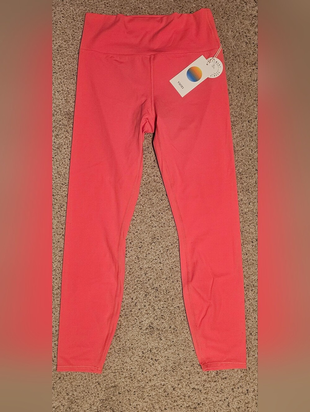 Womens Vuori High-Waist Coral Active Leggings